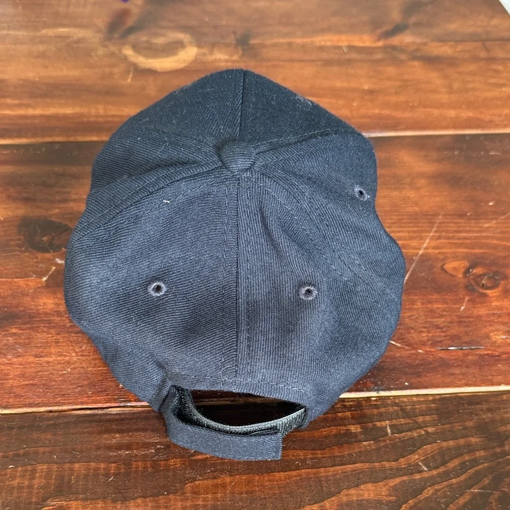 Navy Embroidered Cap - Navy/Yellow